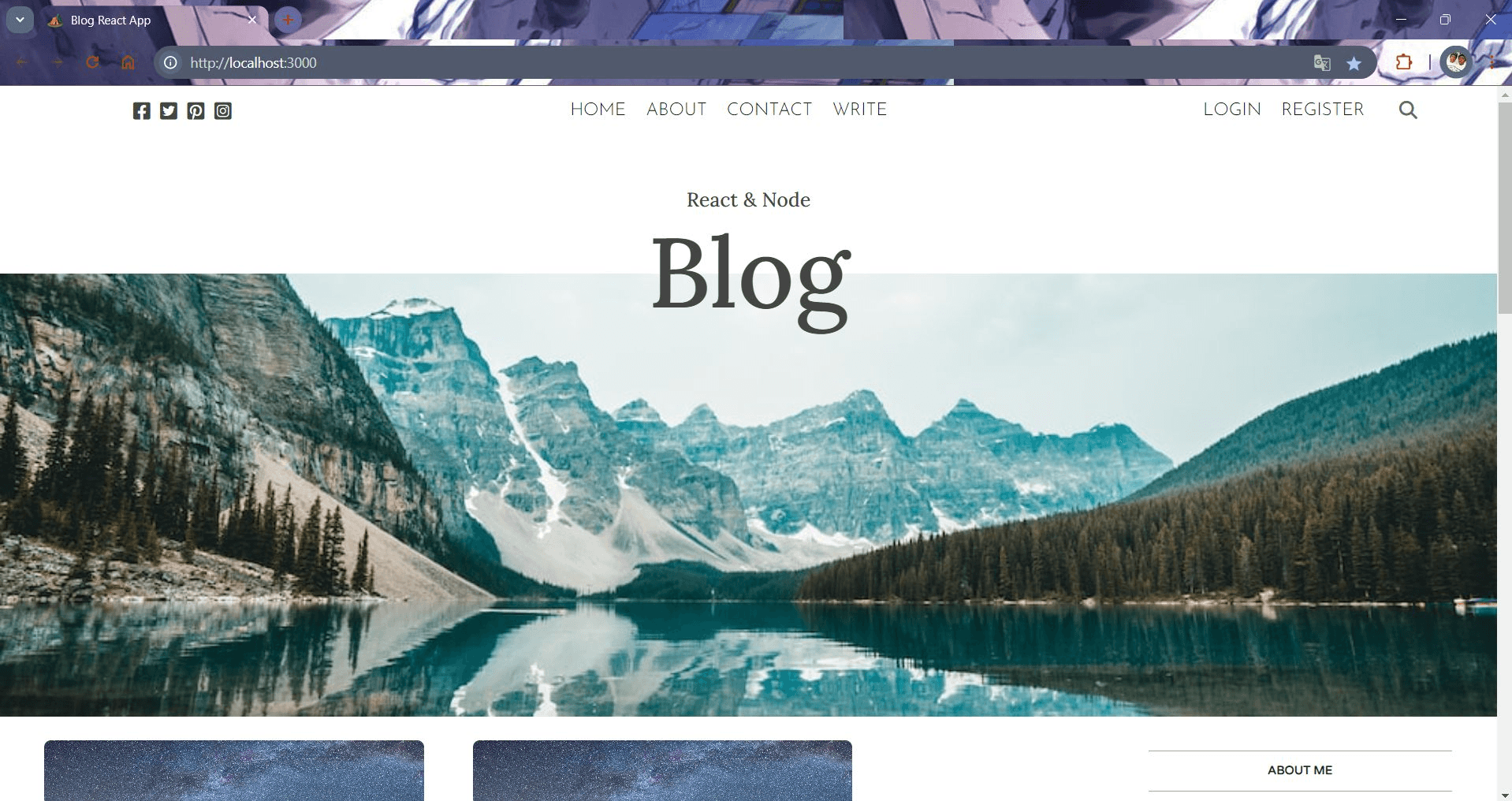 Blogs App
